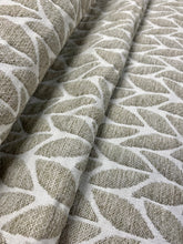 Load image into Gallery viewer, Designer Water &amp; Stain Resistant Beige Cream Botanical MCM Mid Century Modern Upholstery Fabric WHS 3651