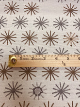 Load image into Gallery viewer, 1.75 Yard Sunbrella Mayer Spokes Meteor Grey Beige Brown Indoor Outdoor Water &amp; Stain Resistant Upholstery Fabric WHS 3239