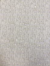 Load image into Gallery viewer, Designer Grey Cream Woven Water Stain Resistant MCM Mid Century Modern Tweed Upholstery Fabric WHS 3754