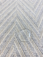 Load image into Gallery viewer, Designer Cream Black Herringbone Chenille Water &amp; Stain Resistant Upholstery Fabric WHS 3671