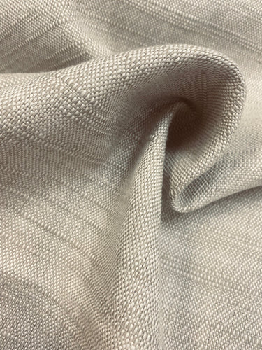 Designer Woven Nubby Woven Belgian Linen Viscose Beige Upholstery Drapery Fabric WHS 3081