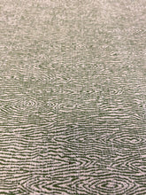 Load image into Gallery viewer, Designer Lime Green Cream Faux Bois MCM Mid Century Modern Chenille Upholstery Water &amp; Stain Resistant Fabric STA 3046