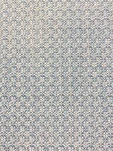 Load image into Gallery viewer, Cowtan &amp; Tout Duxbury Water Stain Resistant MCM Mid Century Modern Azure Blue White Indoor Outdoor Tweed Upholstery Fabric WHS 4010