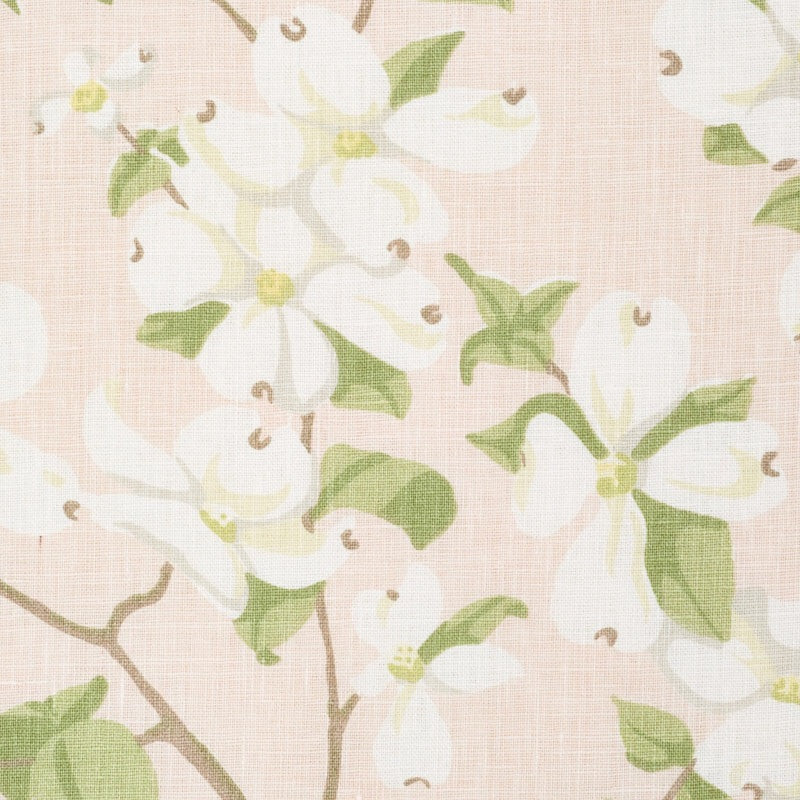 Schumacher Blooming Branch Upholstery Drapery Fabric / Blush