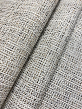 Load image into Gallery viewer, Designer Tweed MCM Mid Century Modern Charcoal Black Cream Grey Brown Water &amp; Stain Resistant Upholstery Fabric WHS 4025
