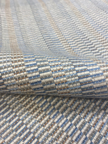 Kravet Crypton 34694-521 Aqua French Blue Cream MustardKravet Crypton 34694-521 Aqua French Blue Cream Mustard Woven MCM Mid Century Modern Water & Stain Resistant Upholstery Fabric WHS 3273