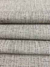 Load image into Gallery viewer, Designer Taupe Cream Black Tweed Water &amp; Stain Resistant Upholstery Fabric WHS 4215