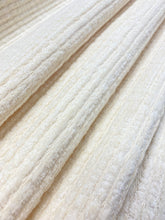 Load image into Gallery viewer, Designer Cream MCM Mid Century Modern Chenille Water &amp; Stain Resistant Upholstery Fabric WHS 3264