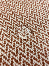 Load image into Gallery viewer, Sien + Co. Sierra Sunbrella Tweed Dusty Rose Copper Brown Grey MCM Herringbone Water Resistant Upholstery Fabric WHS 3073