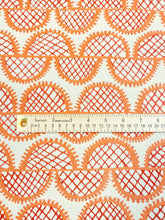 Load image into Gallery viewer, Hable Murano Tangelo Bella Dura Outdoor Water &amp; Stain Resistant Abstract Orange Red Beige Upholstery Fabric WHS 3114
