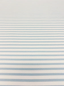 0.9 Yards of Perennials Jake Stripe Outdoor Ice Blue Ticking Water & Stain Resistant Upholstery Fabric WHS 4003