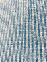 Load image into Gallery viewer, French Blue Beige Strie Chenille Water &amp; Stain Resistant Upholstery Fabric WHS 3548