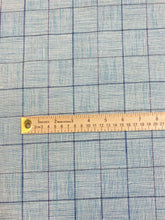Load image into Gallery viewer, Osborne &amp; Little Rialto F7200-01 Calli Linen Viscose Teal Blue Check Upholstery Drapery Fabric WHS 3047