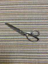 Load image into Gallery viewer, Designer Gray Yellow White Tweed MCM Stripe Upholstery Fabric