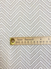Load image into Gallery viewer, Designer MCM Mid Century Modern Herringbone Cream Taupe Geometric Upholstery Fabric WHS 3720 Upholstery Fabric WHS 3331
