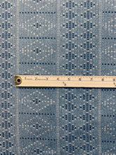 Load image into Gallery viewer, Designer Antique Blue Navy Beige Geometric Woven Upholstery Fabric WHS 3836