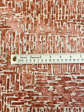Load image into Gallery viewer, Kelly Wearstler Stigma Auburn Rusty Red Beige Abstract Cotton Linen Water &amp; Stain Resistant Upholstery Drapery Fabric STA 3131
