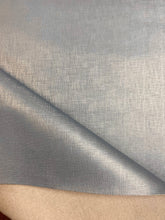 Load image into Gallery viewer, Designer Blue Linen Faux Leather MCM Mid Century Modern Pearlescent Upholstery Vinyl WHS 3859