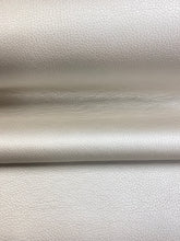 Load image into Gallery viewer, Designer Pearlescent Beige Faux Leather Vinyl Upholstery / Oyster WHS 3710