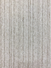 Load image into Gallery viewer, Designer Textured Cream Taupe Stripe Water &amp; Stain Resistant Upholstery Fabric WHS 4205