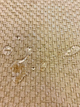 Load image into Gallery viewer, Designer Beige Basket Weave Woven MCM Mid Century Modern Water &amp; Stain Resistant Upholstery Fabric STA 3701