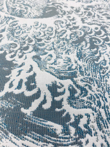 Holly Hunt Wave Bay Blue Sunbrella Indoor Outdoor Water & Stain Resistant Upholstery Drapery Fabric STA 3290