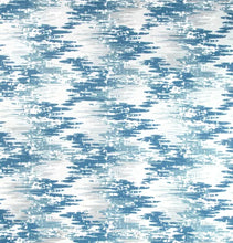 Load image into Gallery viewer, 1.93 Yards Kravet Jeffrey Alan Marks Water &amp; Stain Resistant Whitecap River Blue Grey White Abstract Upholstery Drapery Fabric