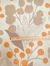 Load image into Gallery viewer, Kravet Capparis Spice Beige Taupe Orange Botanical linen Water &amp; Stain Resistant Upholstery Drapery Fabric STA 3254