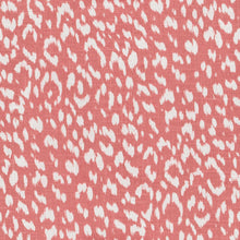 Load image into Gallery viewer, Cream Pink Linen Blend Cheetah Upholstery Drapery Fabric FB