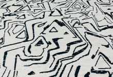 Load image into Gallery viewer, Kravet Design 34955-8 Water &amp; Stain Resistant Ivory Black Abstract Chenille Upholstery Fabric