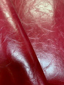 Cherry Red Faux Leather Vinyl, Fabric Bistro, Columbia
