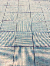 Load image into Gallery viewer, Osborne &amp; Little Rialto F7200-01 Calli Linen Viscose Teal Blue Check Upholstery Drapery Fabric WHS 3047