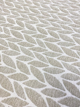 Load image into Gallery viewer, 1.75 Yds Carnegie Petal Designer Water &amp; Stain Resistant Beige Cream Botanical MCM Mid Century Modern Upholstery Fabric WHS 3421