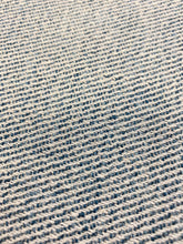 Load image into Gallery viewer, Schumacher Everett Performance Twill Denim Beige Teal Green MCM Tweed Water &amp; Stain Resistant Upholstery Fabric WHS 3490