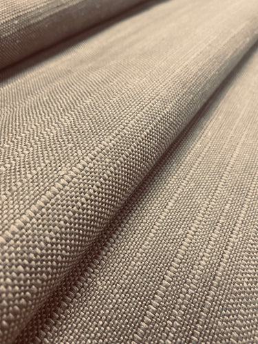 Designer Belgian Linen Taupe Rustic Nubby Viscose Upholstery Fabric WHS 3272