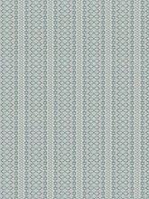 Load image into Gallery viewer, Seafoam Aqua Blue Cream Geometric Upholstery Drapery Fabric FB