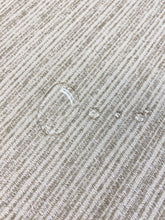 Load image into Gallery viewer, Designer Textured Cream Taupe Stripe Water &amp; Stain Resistant Upholstery Fabric WHS 4205