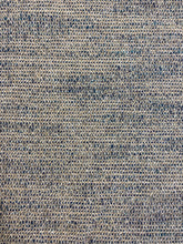 Load image into Gallery viewer, Designer Water &amp; Stain Resistant MCM Mid Century Modern Tweed Teal Blue Taupe Linen Flax Woven Upholstery Fabric STA 3934