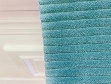 Load image into Gallery viewer, 1.6 Yard Cowtan + Tout Manuel Canovas Roma Aqua Teal Green Seafoam Courduroy Upholstery Fabric STA 3221