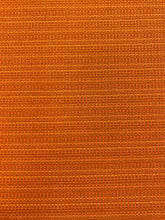 Load image into Gallery viewer, Designer Water &amp; Stain Resistant MCM Mid Century Modern Textured Stripe Orange Upholstery Fabric WHS 3829