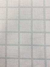 Load image into Gallery viewer, Designer Reversible Seafoam Green Beige Plaid Windowpane Water &amp; Stain Resistant Indoor Outdoor Upholstery Fabric WHS 3839