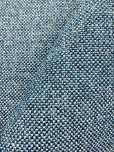 Load image into Gallery viewer, 1.5 Yard Designer Navy Blue Tweed MCM Mid Century Modern Water &amp; Stain Resistant Upholstery Fabric WHS 4114