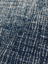 Load image into Gallery viewer, Designer Grey Charcoal Black Rustic Woven Linen Viscose Water &amp; Stain Resistant Upholstery Fabric WHS 4210