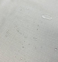 Load image into Gallery viewer, Faux Linen Seafoam Aqua Blue Water &amp; Stain Resistant MCM Upholstery Fabric WHS 3076
