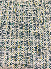 Load image into Gallery viewer, Designer Mid Century Modern MCM Green Yellow White Tweed Upholstery Fabric WHS 3558