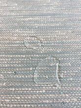 Load image into Gallery viewer, Designer Indoor Outdoor Aqua Blue White Grey Nubby MCM Mid Century Modern Upholstery Fabric WHS 3881
