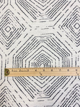 Load image into Gallery viewer, Kravet 35586 81 Cream Black Geometric Chenille Water &amp; Stain Resistant Upholstery Fabric WHS 3670