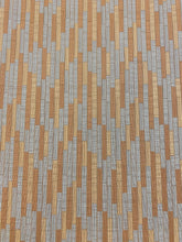 Load image into Gallery viewer, Crypton Water &amp; Stain Resistant Olive Green Seafoam Aqua MCM Mid Century Modern Geometric Upholstery Fabric WHS 3854