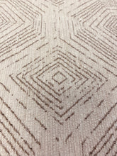 Load image into Gallery viewer, 1.5 yards of Calico Pentagon Beach Beige Taupe Geometric Chenille Water &amp; Stain Resistant Upholstery Fabric WHS 3081