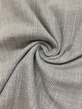 Load image into Gallery viewer, Designer Water &amp; Stain Resistant Woven Cream Grey MCM Mid Century Modern Tweed Softened Chenille Upholstery Fabric WHS 3917